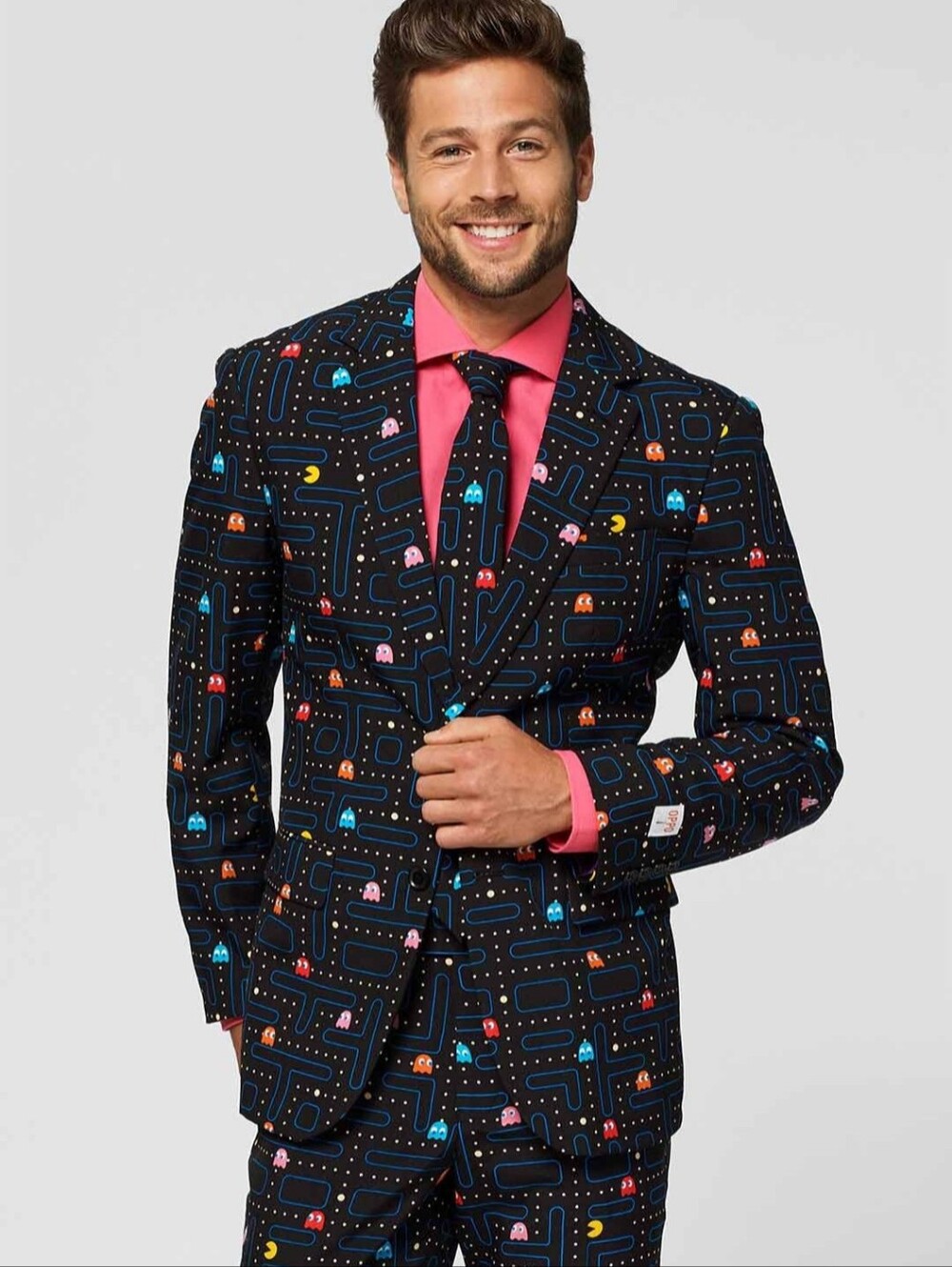 OppoSuits Pac-Man Suit Mens  Size 36 2-Piece Retro Video Games Homecoming